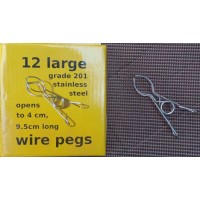 12 bent grade 201 ss wire pegs