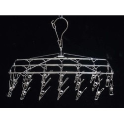 Grade 201 stainless steel wire socks hanger with 19 wire pegs